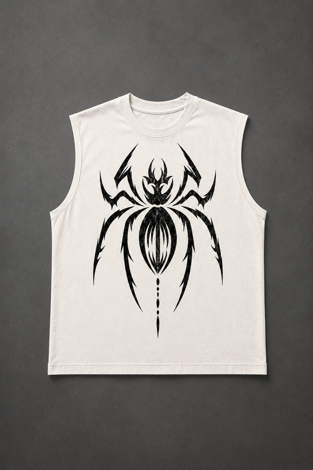 Dhaga Custom Signature Spider Sleeveless Tee | Dhaga Indian Streetwear