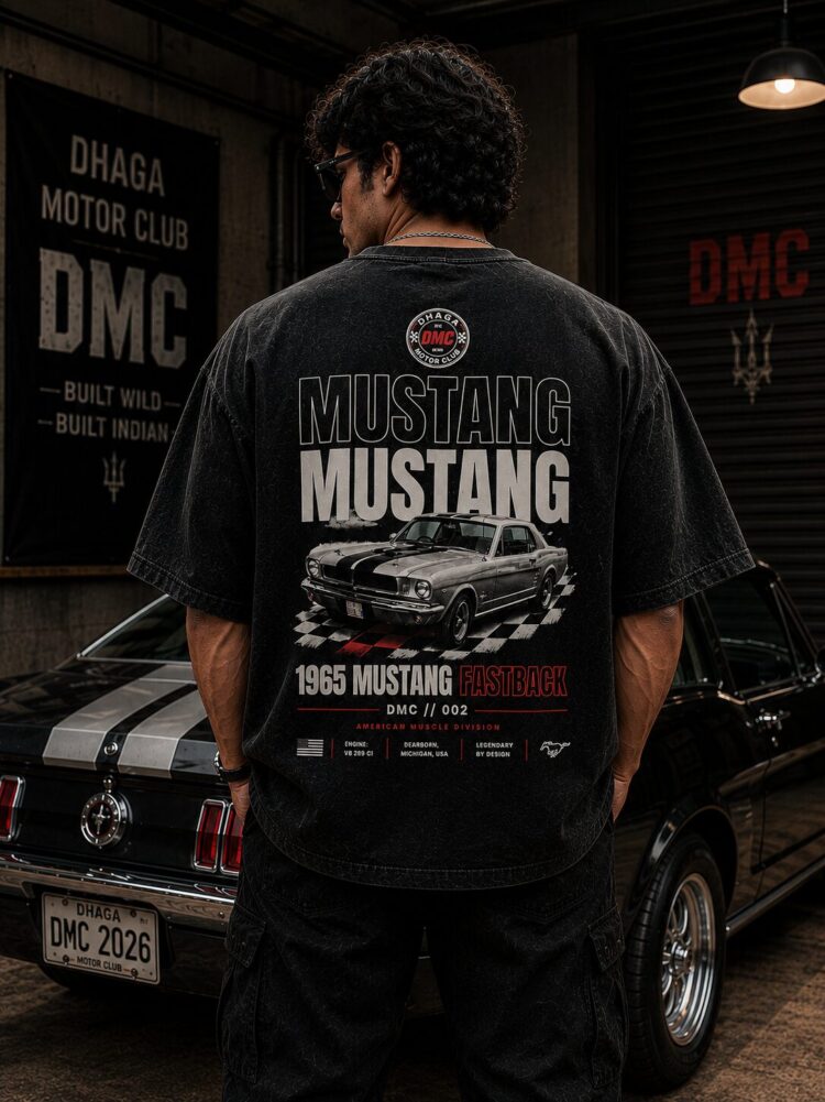 DMC // 002 – 1965 Mustang Fastback Tee | Dhaga Indian Streetwear