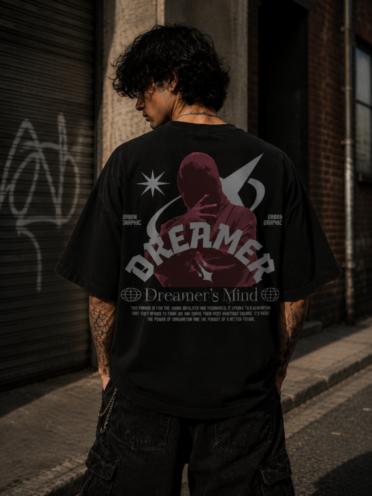 Dhaga Dreamer's Mind Oversized Tee | Dhaga Indian Streetwear