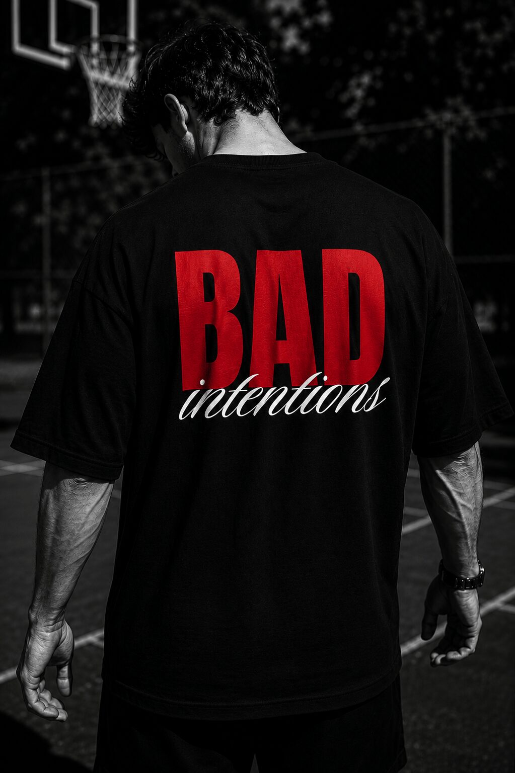 Dhaga-Bad Intentions Tee | Oversized Heavyweight T-Shirt | Dhaga Indian Streetwear