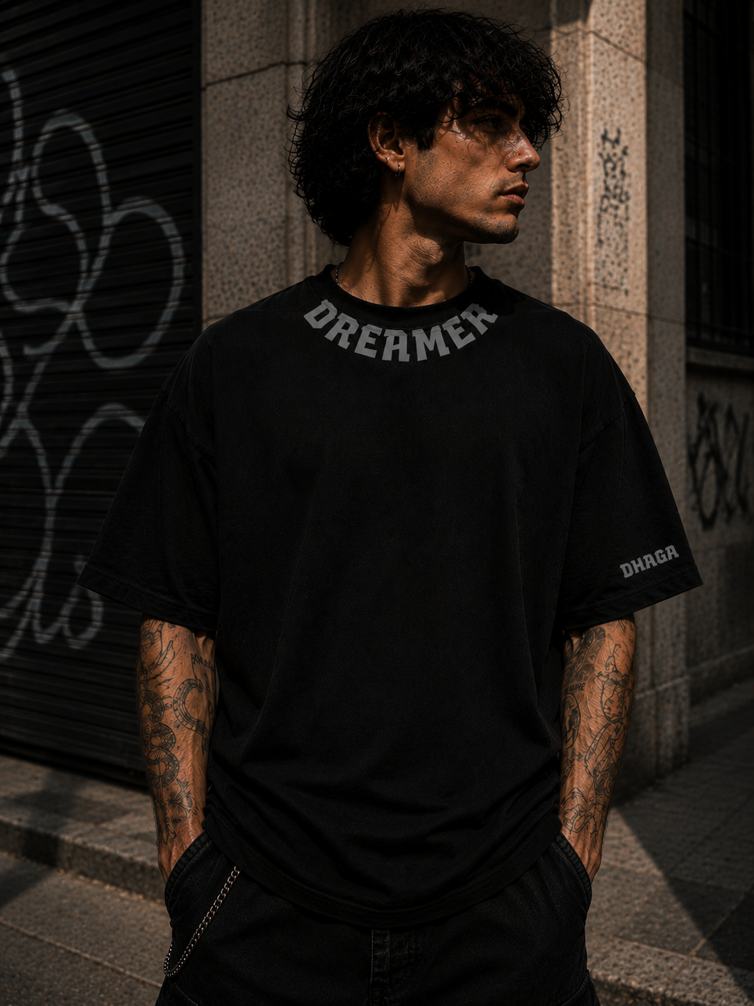 Dhaga Dreamer's Mind Oversized Tee | Dhaga Indian Streetwear