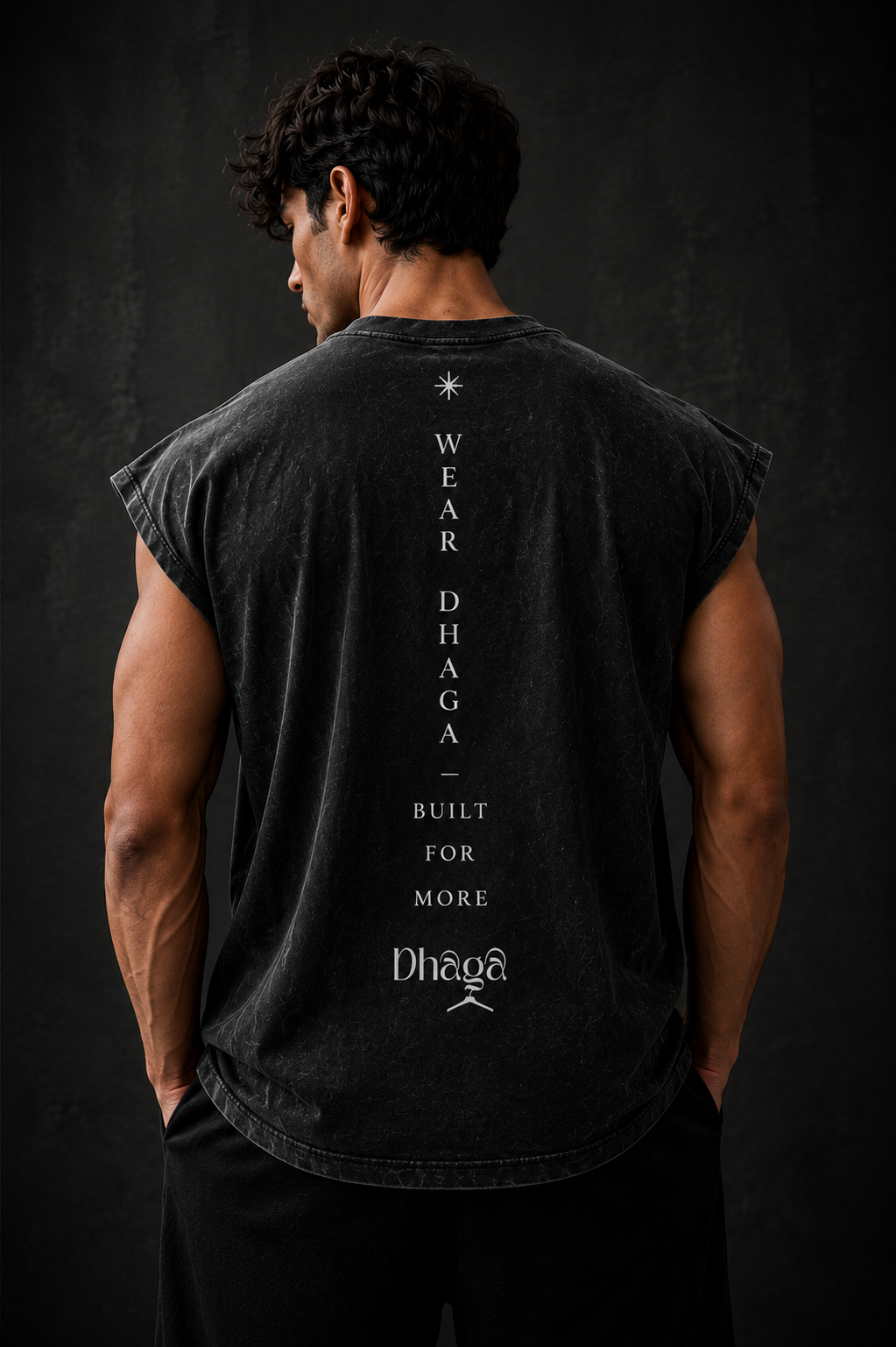 Dhaga Thorn Chrome Sleeveless Vest | Dhaga Indian Streetwear