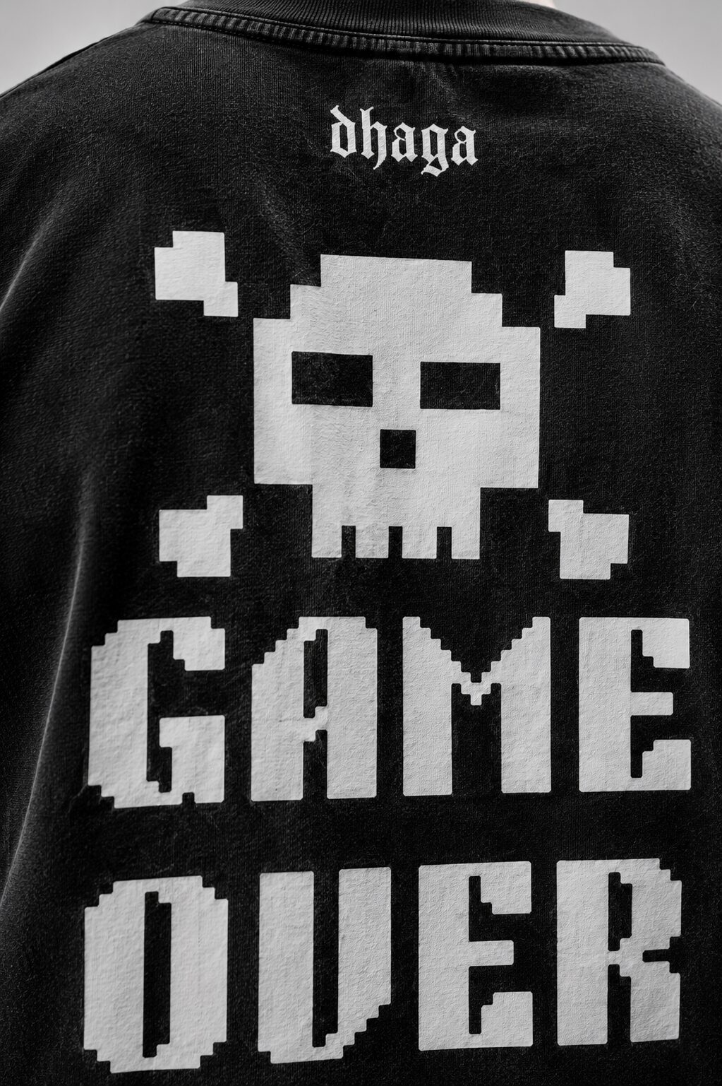 Game Over Oversized Black T-Shirt - Image 3