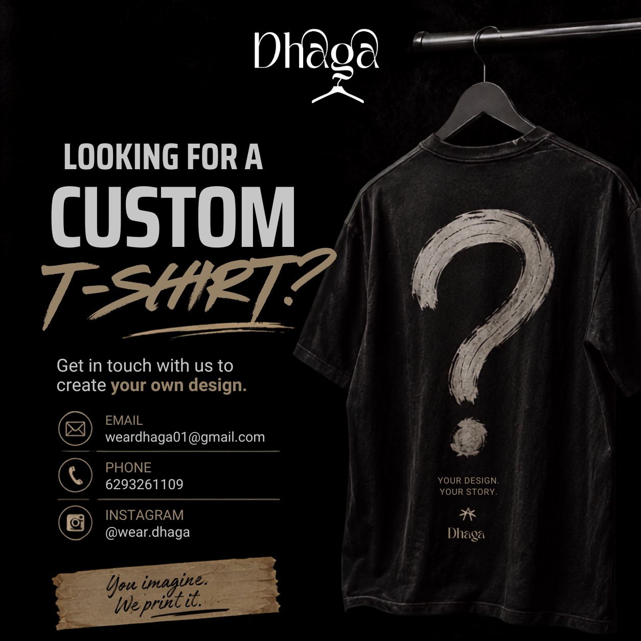 Custom T-Shirt — Get in touch
